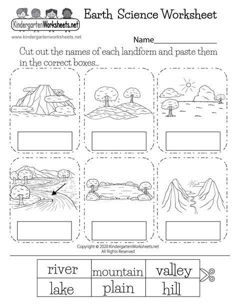 Kindergarten Earth Science Worksheet Science Worksheets Kindergarten