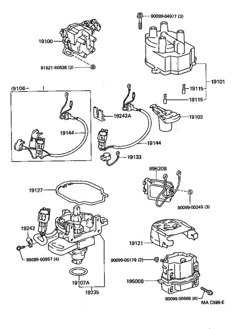 TOYOTA STARLETEP81L AGMSEC TOOL ENGINE FUEL DISTRIBUTOR Japan