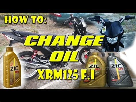 How To Change Oil Honda Xrm Fi Youtube