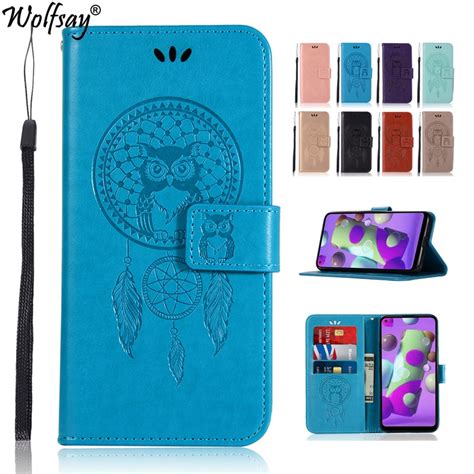 Capa Para Telefone Samsung Galaxy A Capa Coruja Flip De Couro Tipo