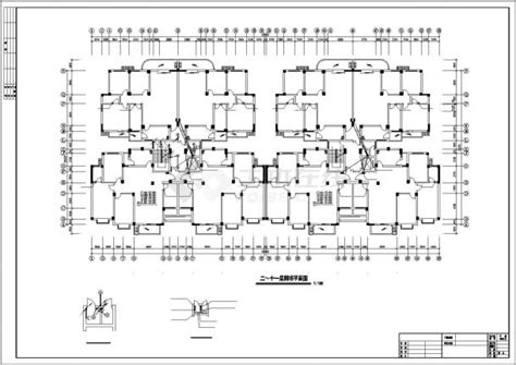 某十一层住宅电气施工cad图，共十六张居住建筑土木在线