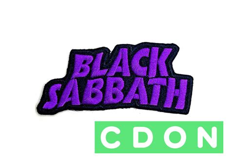 Black Sabbath Standard Patch Cut Out Wavy Logo Cdon