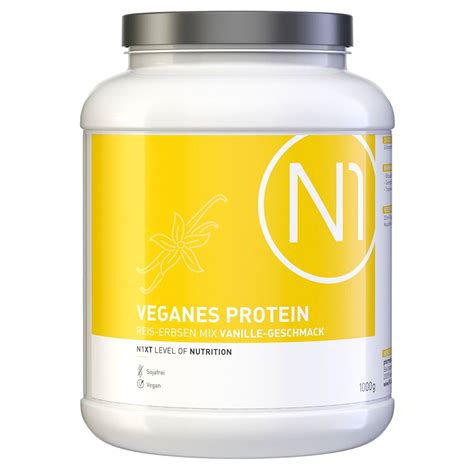 N Veganes Protein Reis Erbsen Mix Vanille Geschmack G Shop Apotheke