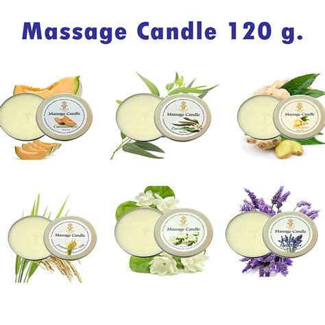 เทียนนวดอโรมา Aroma Massage Candle 120g มี 19 กลิ่นให้เลือก Shopee