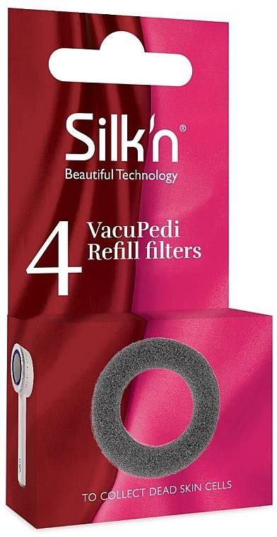 Silk n VacuPedi Filters Refill Фильтры 4 шт купить по лучшей цене в