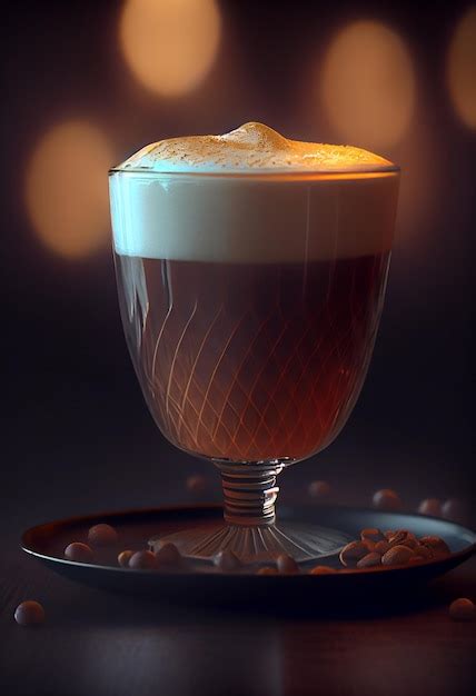 Premium AI Image Cup Of Hot Cappuccino Coffee Illustration Generative AI