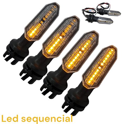 Kit 4 Pisca Led Seta Cb Twister Para Titan 160 2015 A 2022 LED