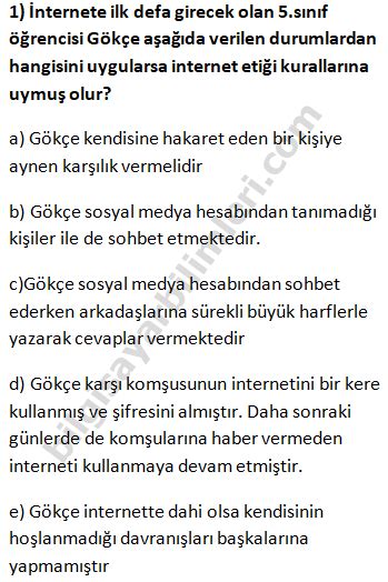 9 Sınıf Bilgisayar Bilimi 1 Dönem 1 Yazılı Soruları 4 Bilgisayar Bilimleri Kodlama Ve Bilişim