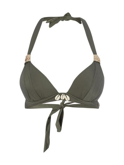 Kup Online Banana Moon Top Bikini Z Muszelkami Khaki