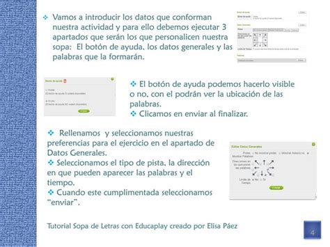 Tutorial cómo crear una sopa de letras con educaplay PPT