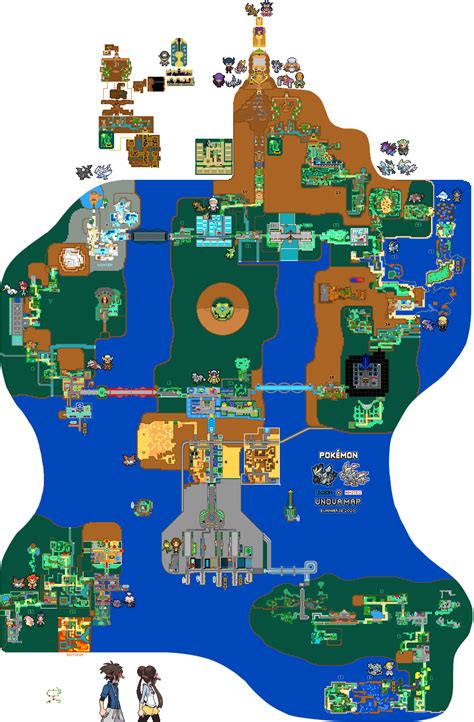 Pokemon Unova Region Map (Black and White 2) by Euanverse on Newgrounds