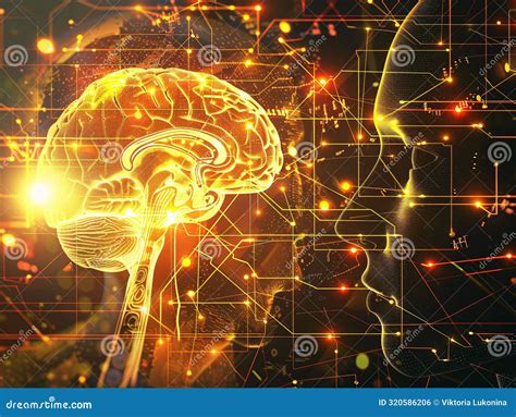 Neural Network Illumination Stock Illustration Illustration Of