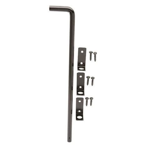 Everbilt 18 In Black Cane Bolt 30077 The Home Depot