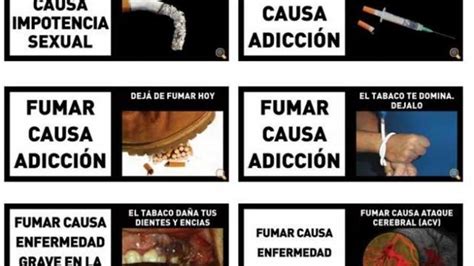 Las 10 nuevas advertencias que aparecerán en las cajas de cigarrillos