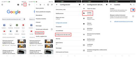 C Mo Activar Y Desactivar Las Cookies En Google Chrome Para Android