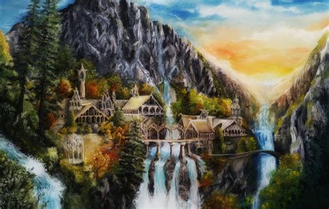 Rivendell Painting at PaintingValley.com | Explore collection of ...