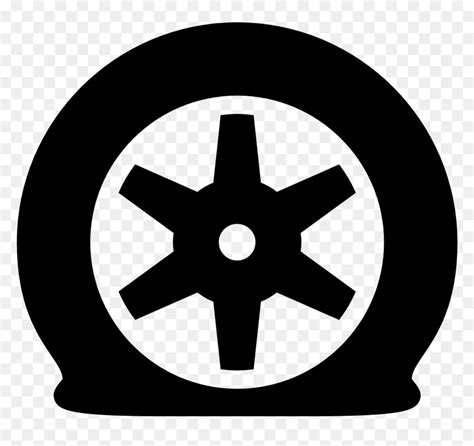 Car With Flat Tire Clipart Svg Library 28 Collection Cross Hd Png