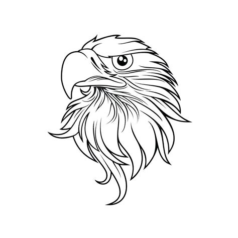 Eagle Drawing Outline at PaintingValley.com | Explore collection of ...