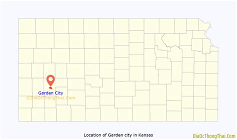 Map of Garden City, Kansas - Thong Thai Real