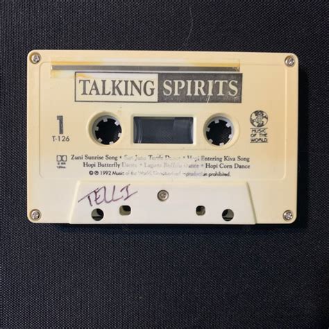 Cassette Talking Spirits Music From The Hopi Zuni And San Juan Puebl