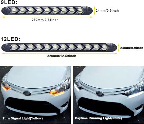 Tiras Led De Flecha Drl Switchback Luces De Circulaci N Diurna