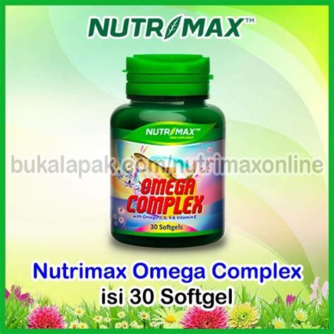 Jual Nutrimax Omega Complex With Omega 3 6 9 And Vitamin E Isi 30 Minyak