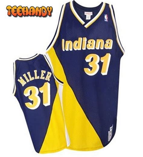 Indiana Pacers Reggie Miller Navy Throwback Jersey