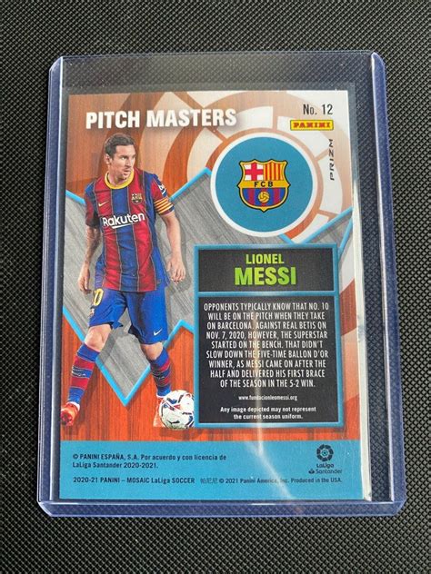 Lionel Messi Panini Mosaic La Liga Masters Of The Pitch Silver