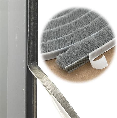 Fuzzy Weatherstripping for Window and Door Frame Side, Pile Self