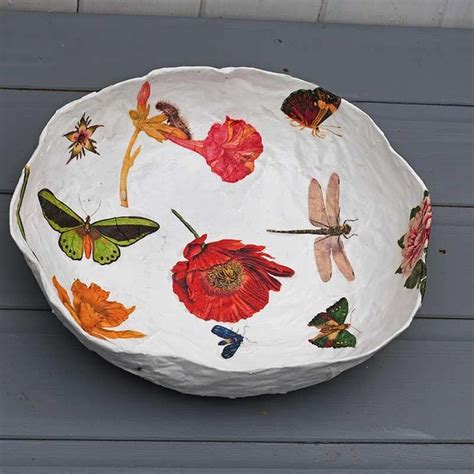 How To Make A Paper Mache Bowl With Decoupage Paper Mache Bowls