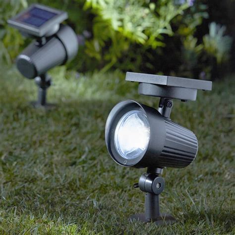 Hampton Bay Solar Black Outdoor Integrated Led Spot Light With Clip 20 Lumens 10609 20 1bk The