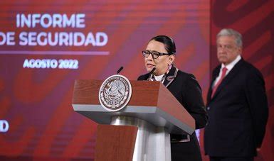 Palabras De La Secretaria Informe Mensual De Seguridad Presentado En