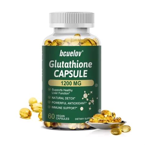 GÉLULES DE L GLUTATHION 1200 mg Santé du foie Fort antioxydant Santé de