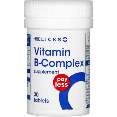 Payless Vitamin B Complex 30 Tablets - Clicks