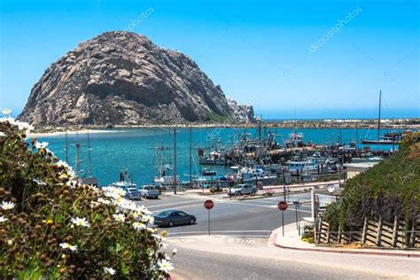 Pictures Morro Bay The Morro Rock In Front Of Morro Bay California