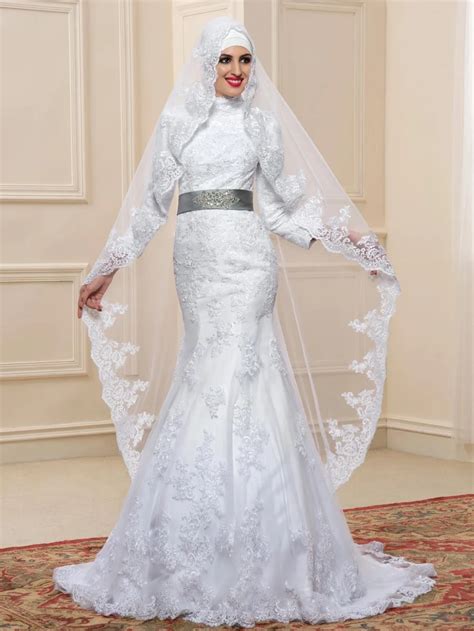 Buy 2016 New Dubai Arabic Muslim Wedding Dresses White