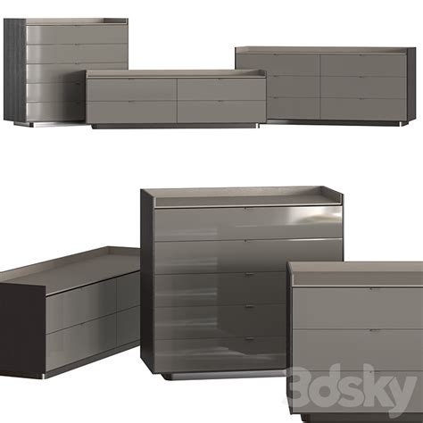 Minotti Darren Night Storage Units Sideboard Chest Of Drawer D Model