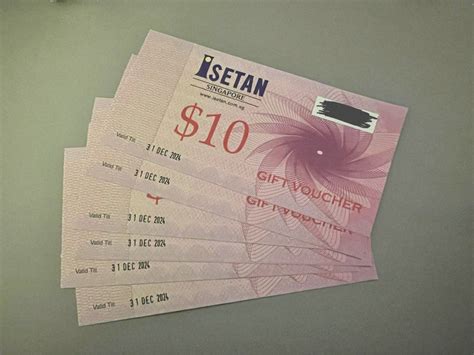 Isetan Voucher 6x Tickets Vouchers Vouchers On Carousell