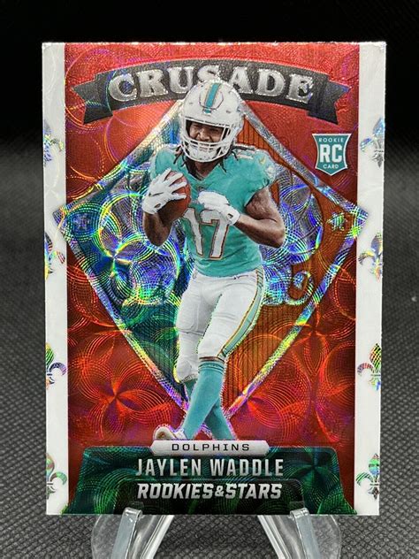 Rookies And Stars Crusade Red Scope Prizm Jaylen Waddle Rookie