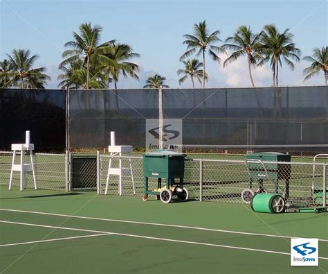 Tennis Court Privacy Screen - PRO Closed Mesh Polypropylene Windscreen