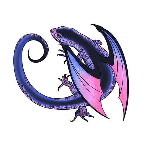 Bby Omnisexual Pride Dragon Digital Art By Alana Meyers Fine Art America