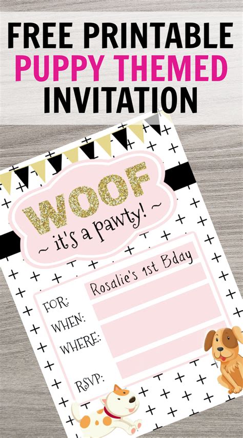 Free Printable Dog Party Invitations - Printable Templates