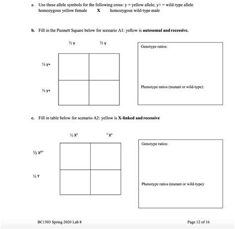 Solved a. Use these allele symbols for the following cross: | Chegg.com