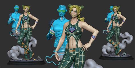 Jolyne Kujo fan art statue - Finished Projects - Blender Artists Community