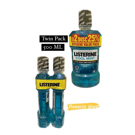 Jual Listerine Cool Mint Twin Pack X Ml Shopee Indonesia