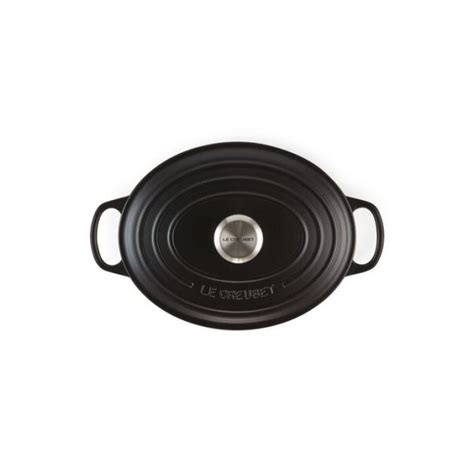 Cocotte En Fonte Ovale Cm Noir Mat Le Creuset Signature Cocottes