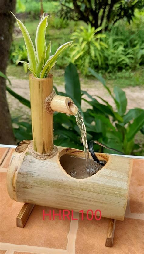 Pancuran Air Dari Bambu Pancuran Bambu Minimalis Dekorasi Akuarium