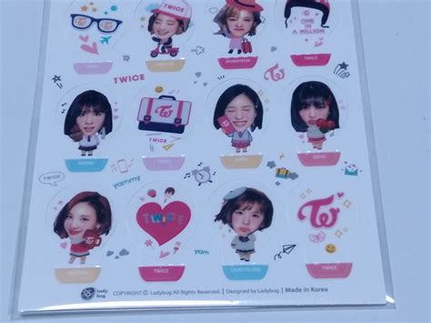 Twice Photo D Standing Sticker Kpop Jihyo Tzuyu Nayeon Momo Mina Sana