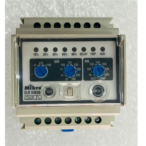 Ready Stock Mikro Din Din Rail Earth Leakage Relay Shopee Malaysia