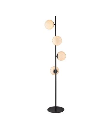 Halo Design Twist Golvlampa Opal Svart Ledmegastore Se